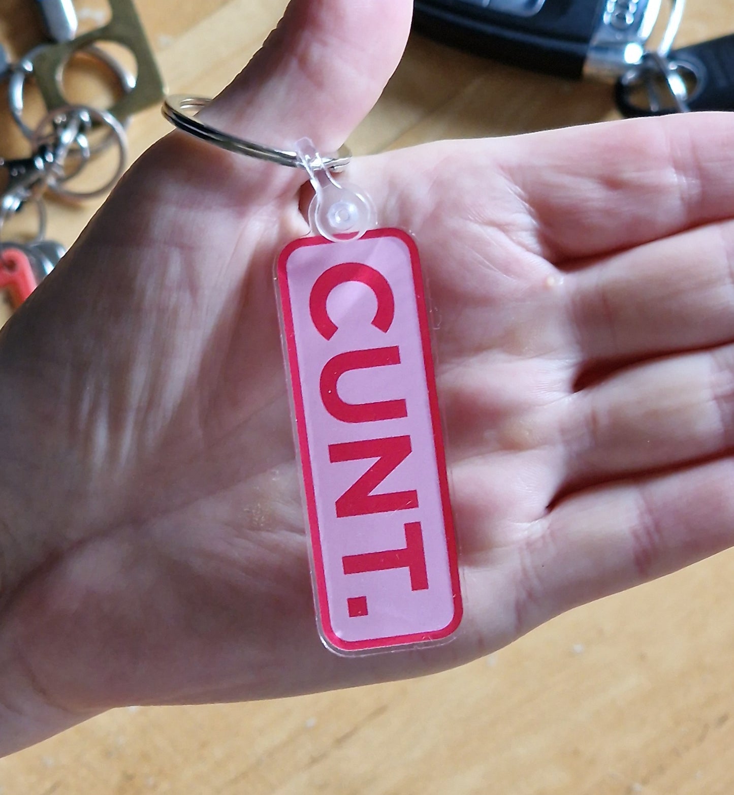 CUNT. Keyring