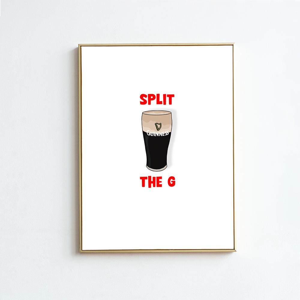 Split The G - Irish Premium Print